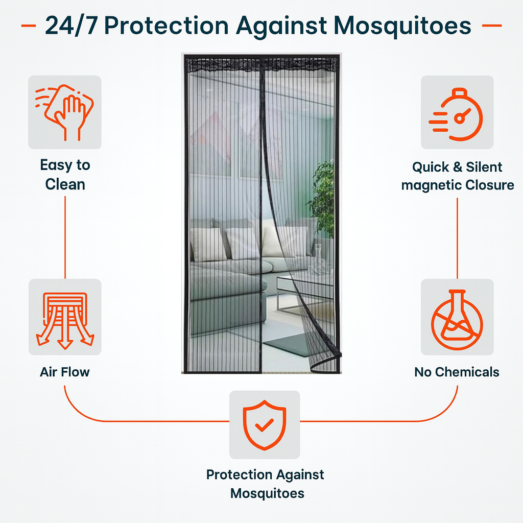 Mosquito Mesh Door Curtain