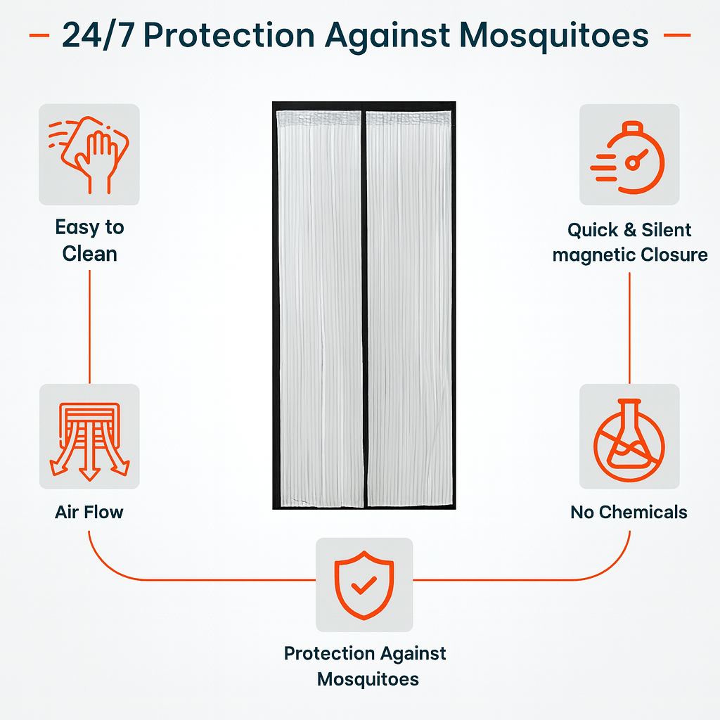 MOSQUITO MESH DOOR CURTAIN